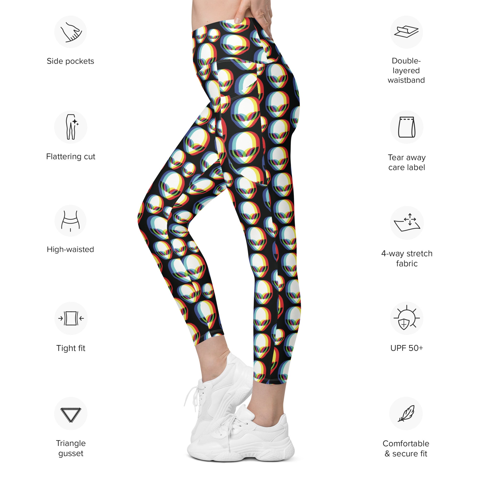Alien Invasion Leggings with Pockets | All Sizes